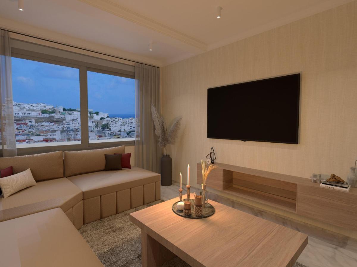 Appartement De Luxe, Vue Kasbah De Tanger Et Mer Buitenkant foto